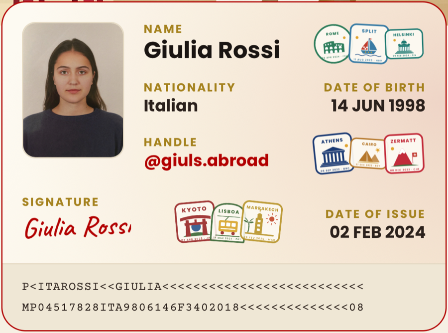 The passport ID card